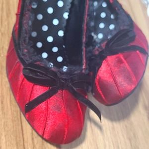 Wild Diva Ruffled Hot Red Heels